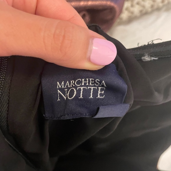 Marchesa notte metallic strapless gown - Picture 7 of 8